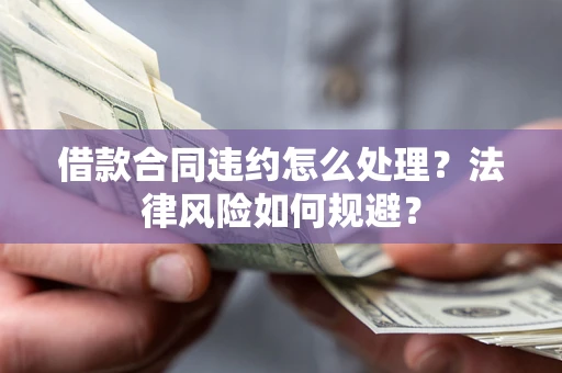 武汉借款合同违约怎么处理？法律风险如何规避？