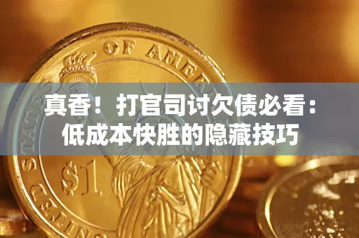 武汉真香！打官司讨欠债必看：低成本快胜的隐藏技巧