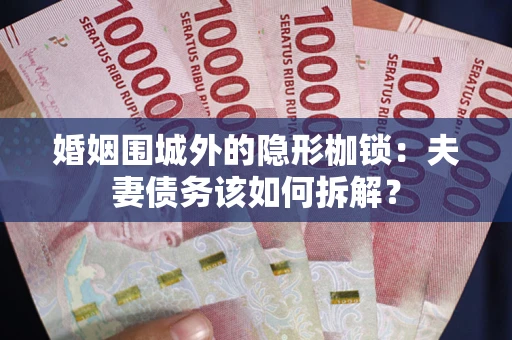 武汉婚姻围城外的隐形枷锁：夫妻债务该如何拆解？