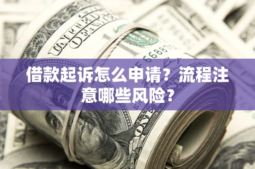 武汉借款起诉怎么申请？流程注意哪些风险？