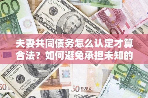 武汉夫妻共同债务怎么认定才算合法？如何避免承担未知的债务风险？