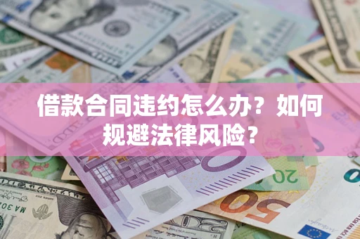 武汉借款合同违约怎么办？如何规避法律风险？