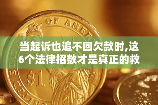 武汉当起诉也追不回欠款时,这6个法律招数才是真正的救命稻草