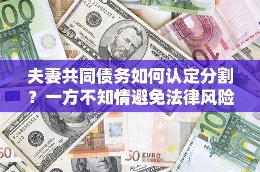 武汉夫妻共同债务如何认定分割？一方不知情避免法律风险必看！